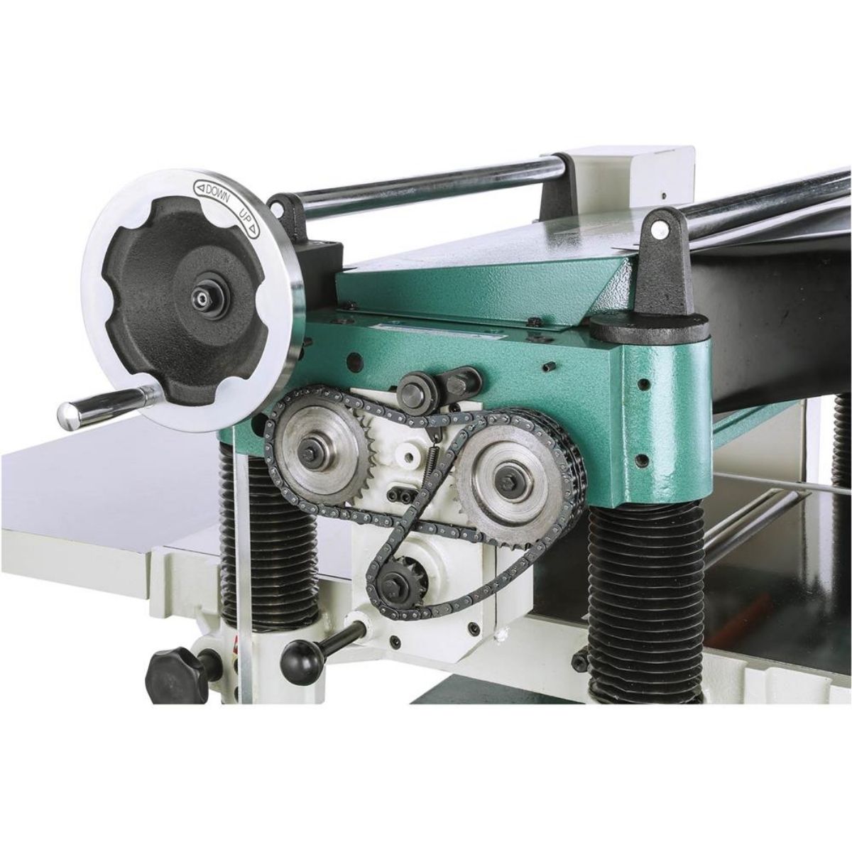 Cepilladora para madera de 20" y 5 HP con cabezal de corte en espiral Grizzly G0454ZX