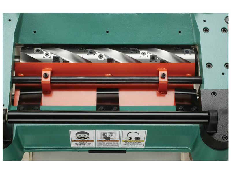 Cepillo para madera con cabezal de corte en espiral de 15" y 3.7 HP Grizzly G0453ZX