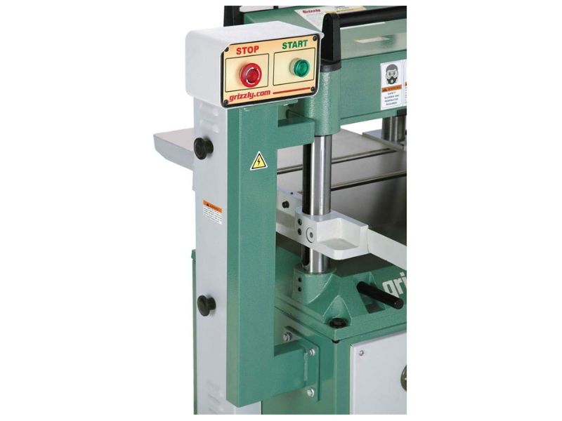 Cepillo para madera con cabezal de corte en espiral de 15" y 3.7 HP Grizzly G0453ZX
