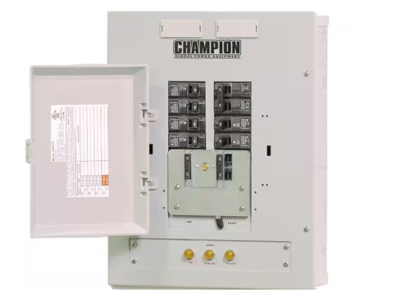 Generador de reserva a GN y GLP de 8500 Watts - 8.5 KW con interruptor de 50A Champion