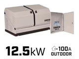 Generador de reserva a GN y GLP de 12500 Watts - 12.5 KW con interruptor de 100A Champion