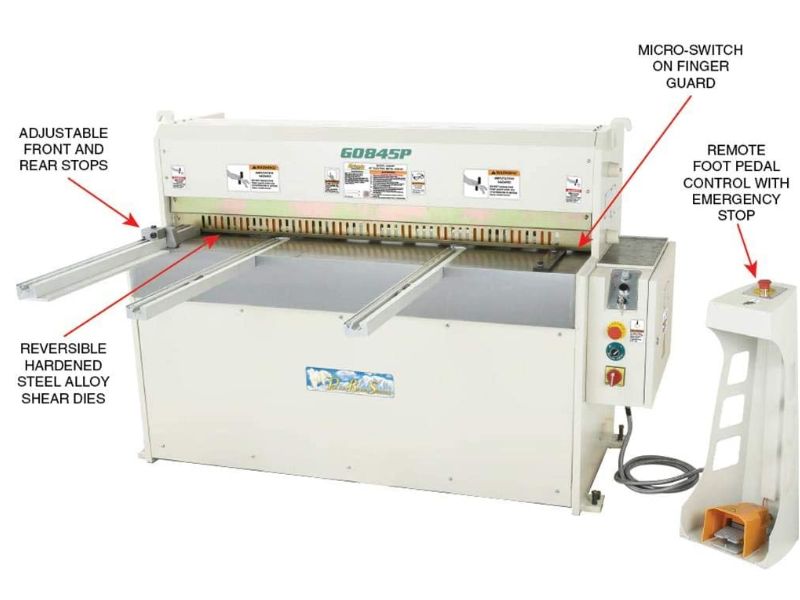 Cizalla eléctrica para metal de 50" para trabajo pesado Grizzly G0845P