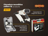 Sierra de mesa híbrida de 10" 2 HP G0771Z + Colector 1HP G8027 + Clavadora Neumatica Cal.18 W1774