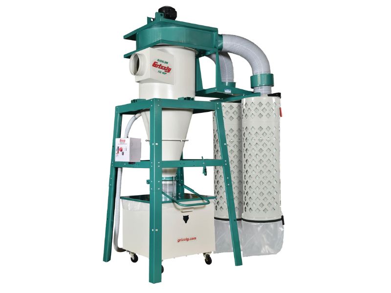 Colector de polvo ciclónico trifásico de 10 hp Grizzly G0638
