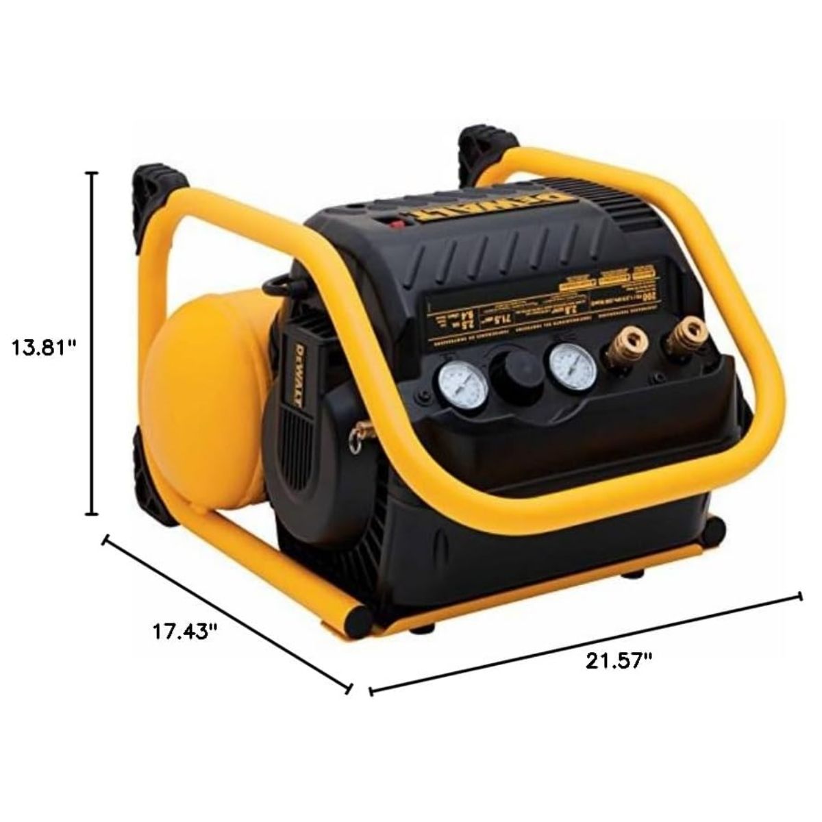 Compresor de aire portatil 2.5 Gal 200 PSI Y 1.1 Hp Dewalt DWFP55130