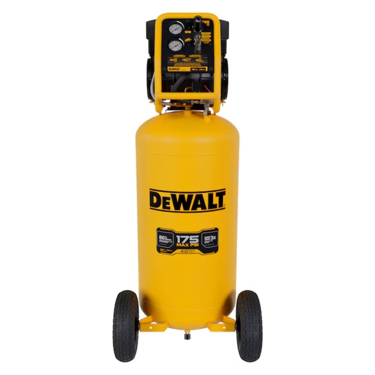 Compresor de aire eléctrico portátil ultra silencioso de 26 galones y 175 PSI Dewalt