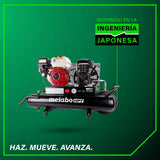 Compresor de aire con ruedas tipo carretilla a gasolina 8 galones Metabo HPT EC2510E