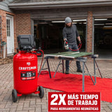 Compresor de aire vertical eléctrico portátil de 33 GAL/ 125 Lt y 175 psi Craftsman CMXECXM331