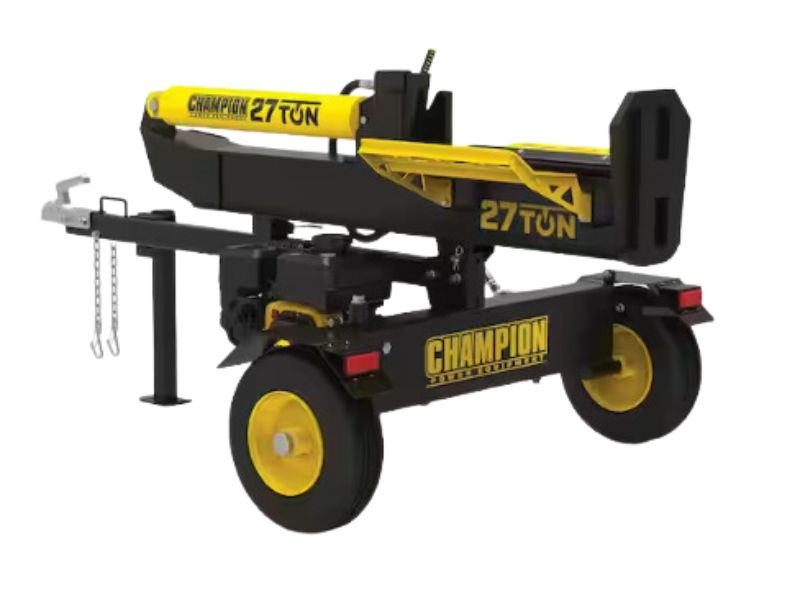 Cortadora de leña troncos horizontal y vertical de 27 Ton 224 cc con retorno automático Champion