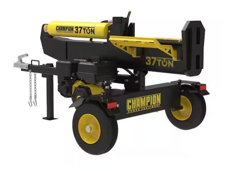 Cortadora de leña partidor de troncos de 37 Ton 338 cc vertical/horizontal Champion