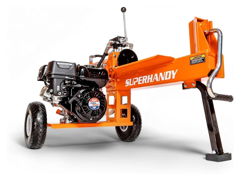 Cortadora de leña y troncos de 20 Ton motor 7 hp Superhandy GUO077