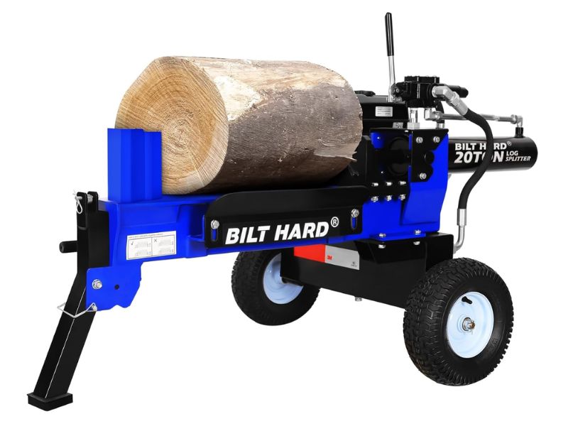 Cortadora de troncos leña de 20 ton con motor OHV 7 HP 209 CC Bilt hard