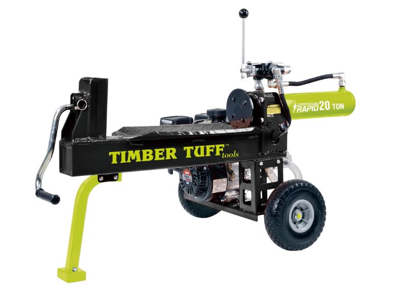 Cortadora de leña y troncos a gasolina de 20 ton y 7 HP Timbertuff