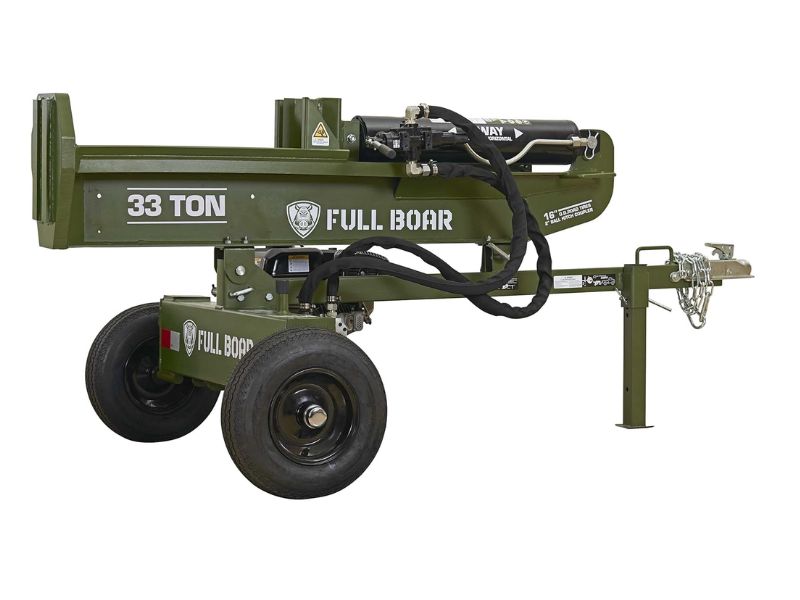 Cortadora partidor de troncos leña de 33 Ton con motor OHV 236 CC Full Boar