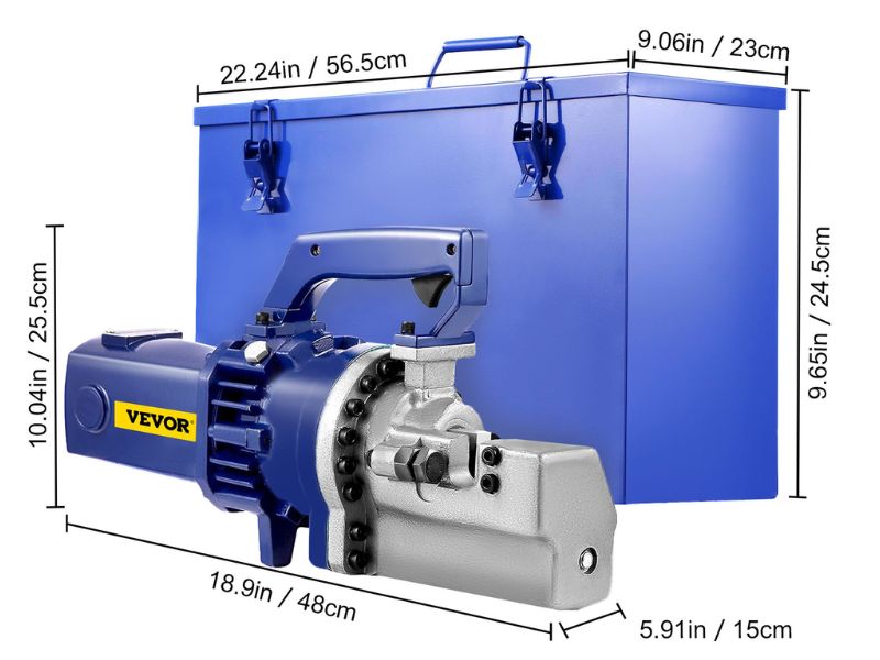 Cortadora de varilla y barras de refuerzo eléctrica portátil de 1" 25 mm VEVOR