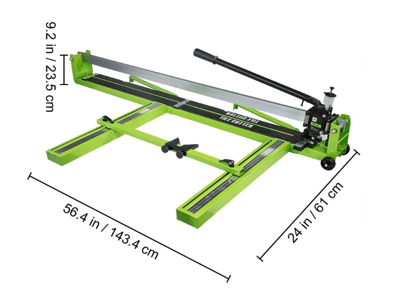 Cortadora manual de azulejo loseta con riel sólido para corte preciso de 120 cm o 1.20 m VEVOR