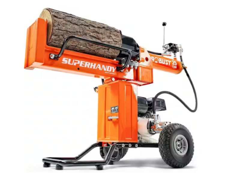 Cortadora de leña de 25 ton motor 7 hp Horizontal / Vertical Superhandy GUO096