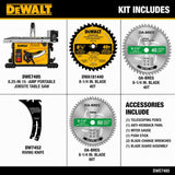 Sierra de mesa portatil de 8-1/4" Dewalt DWE7485 + 2 discos OA-BRES de 40 y 60 dientes