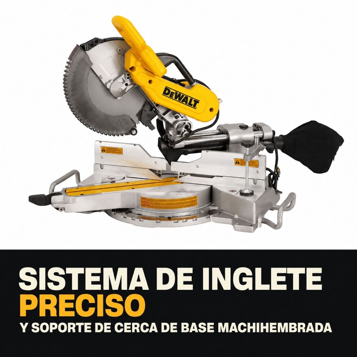 SIerra de inglete de 12" doble bisel Dewalt DWS779 + Clavadora shop Fox Cal 18 W1774