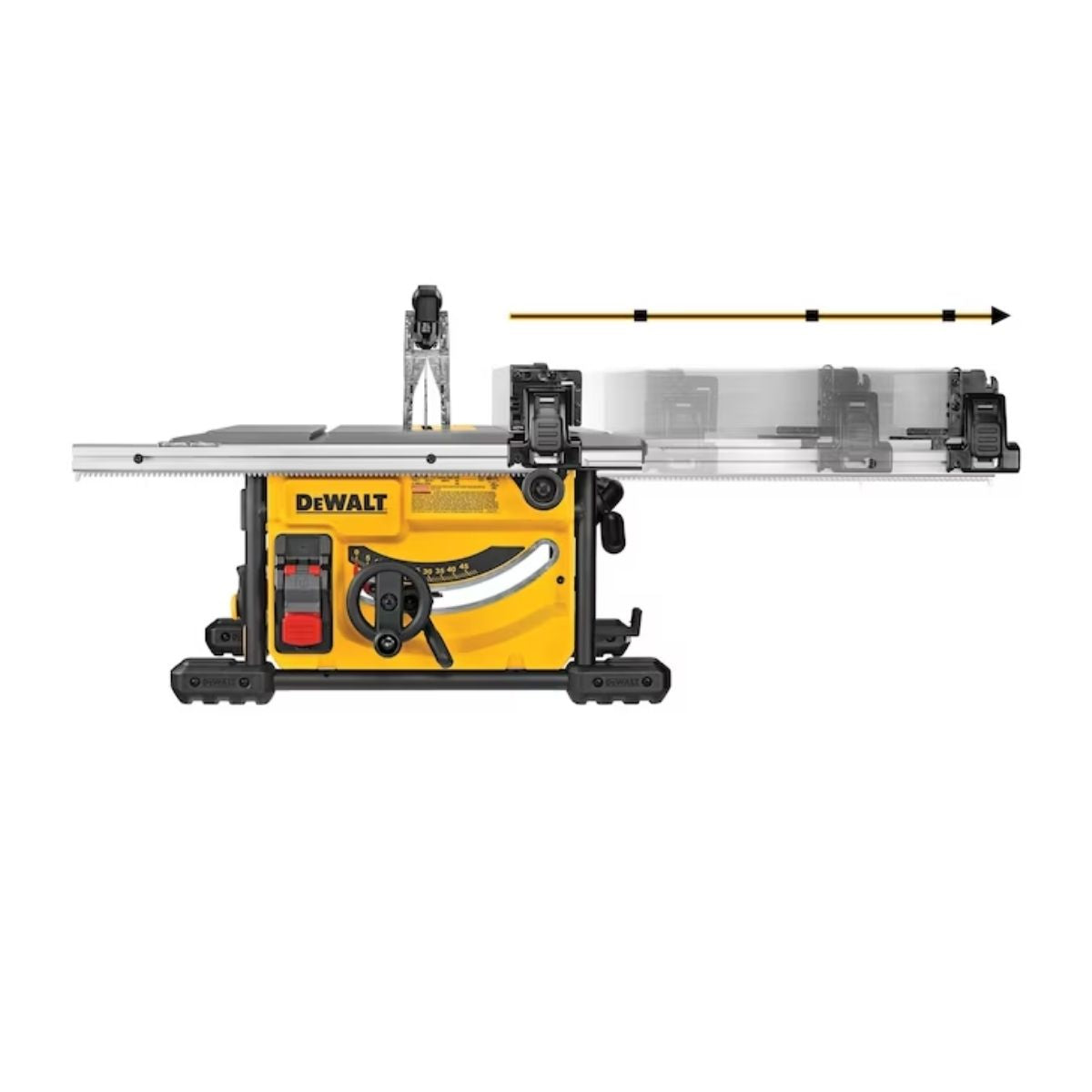Sierra de mesa portatil de 8 1/4" y 15 Amp Dewalt DWE7485 + clavadora shop fox W1774 Cal 18