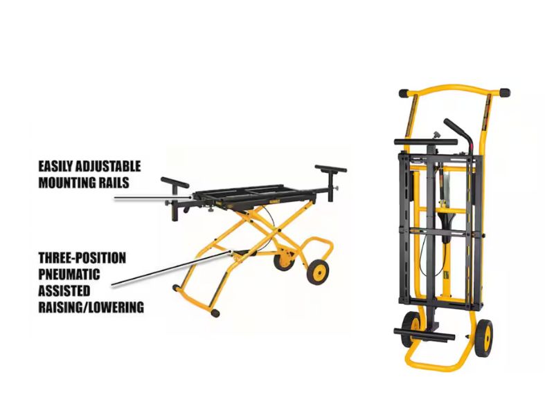 Sierra de inglete de 12" y doble bisel Dewalt DWS780 mas soporte rodante Dewalt DWX726