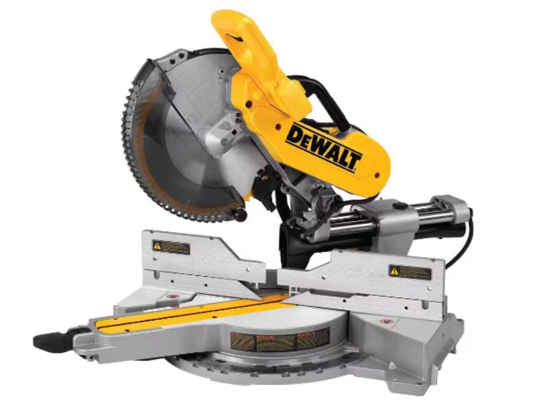 Sierra ingletadora compuesta deslizante de doble bisel de 12" DEWALT DWS779