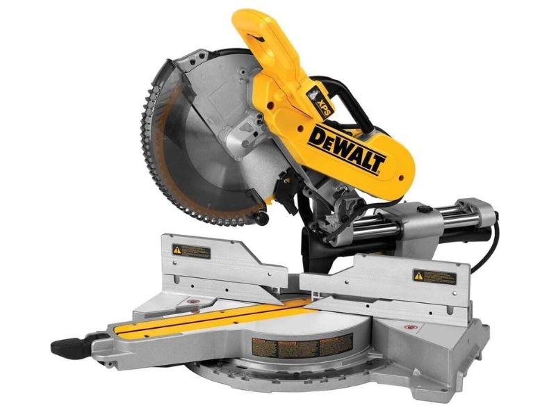 Sierra de inglete de 12" y doble bisel Dewalt DWS780 mas soporte rodante Dewalt DWX726