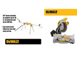 Sierra de inglete de 12" un bisel Dewalt DWS715 + Soporte Dewalt DWX724