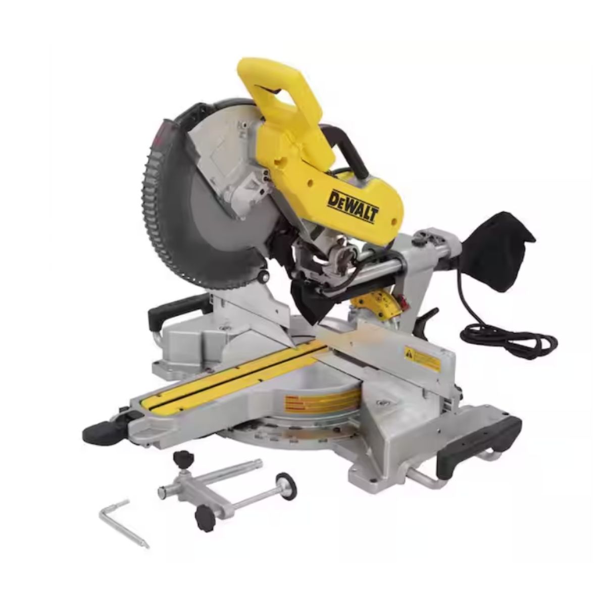 Sierra ingletadora compuesta deslizante de doble bisel de 12" DeWalt DWS779