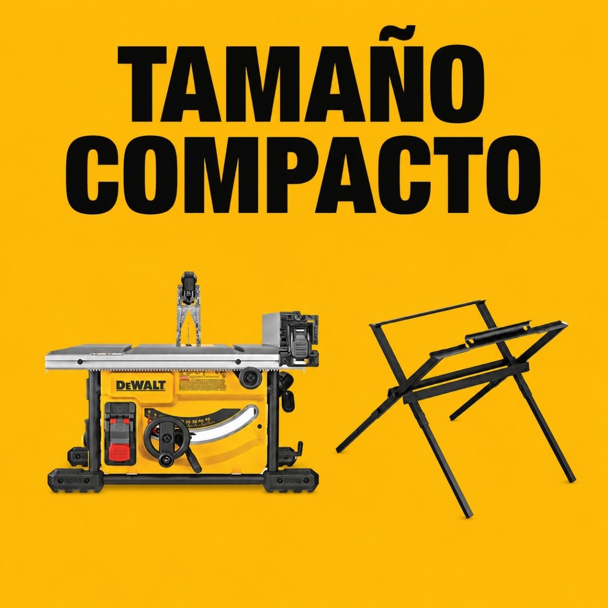 Sierra de mesa portatil de 8-1/4" con soporte Dewalt DWE7485WS + 3 discos extra de 24, 40 y 60 dientes