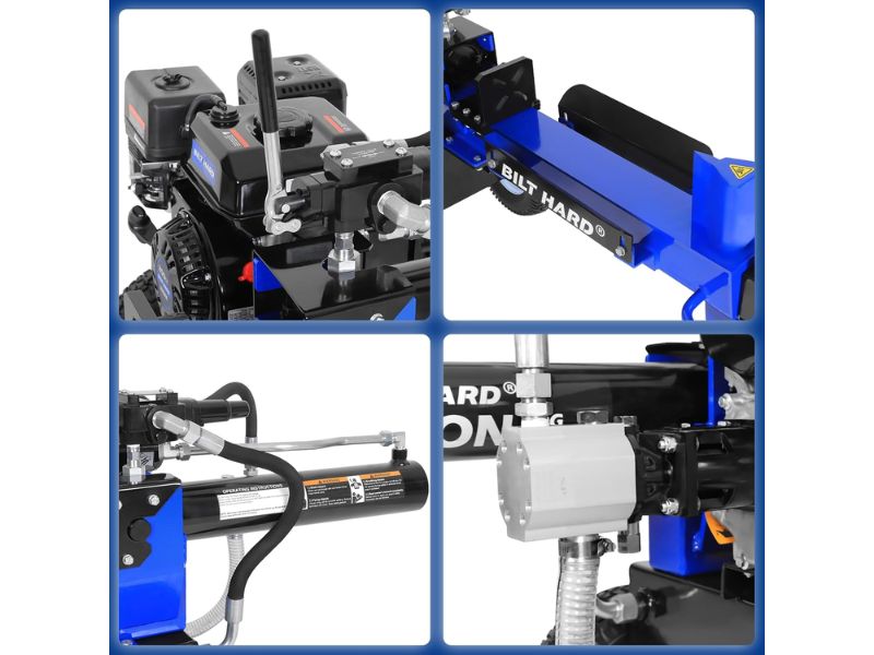 Cortadora de troncos leña de 20 ton con motor OHV 7 HP 209 CC Bilt hard