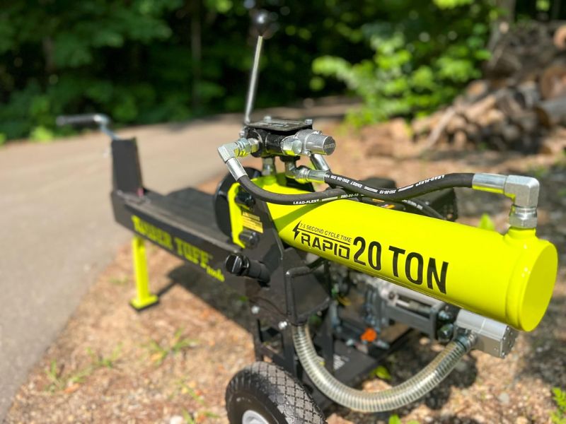 Cortadora de leña y troncos a gasolina de 20 ton y 7 HP Timbertuff