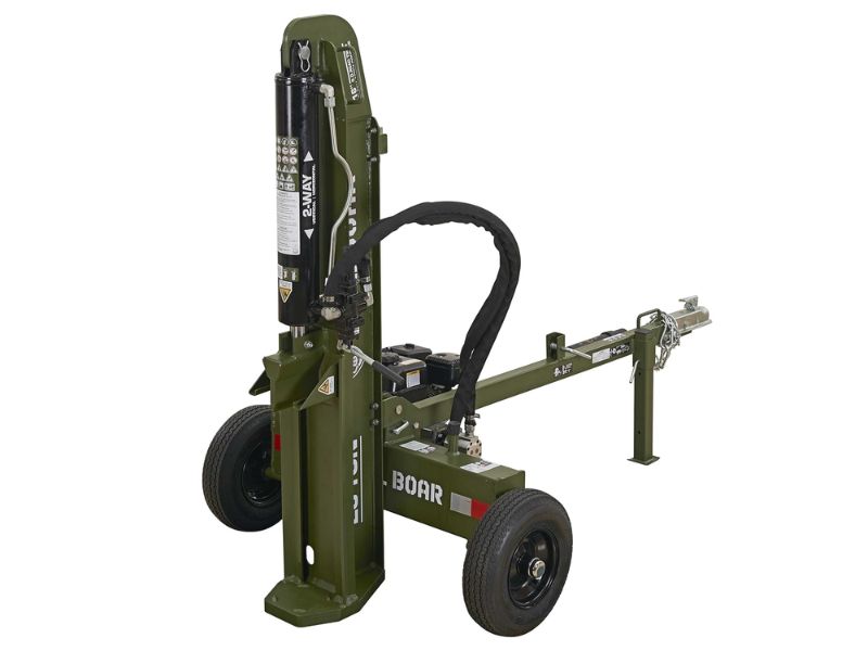 Cortadora partidor de troncos leña de 28 Ton con motor 212 CC Full Boar