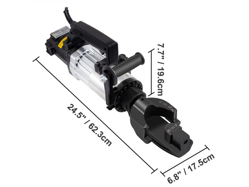 Dobladora de varilla y barras de refuerzo eléctrica portátil de 1" 25 mm VEVOR