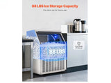 Maquina de hielo comercial de 440 lbs/200 kgs /dia Vevor SSX360V