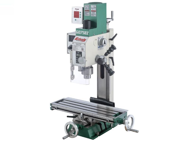 Taladro fresadora de 6" x 20" y 3/4 HP con lectura digital DRO Grizzly G0758Z