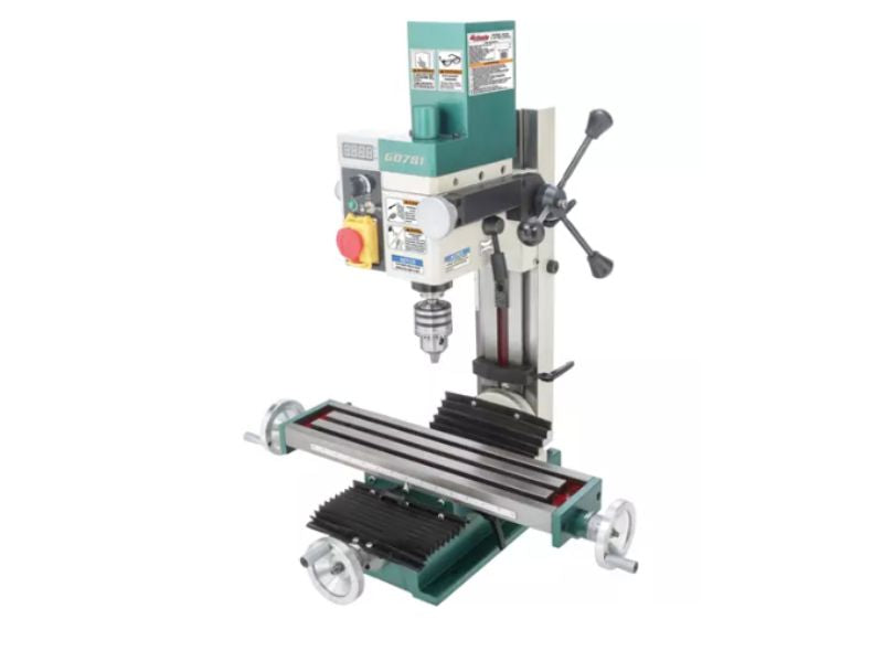 Taladro fresadora de 4" x 18" y 3/4 HP Grizzly G0781 INFINITOOLS