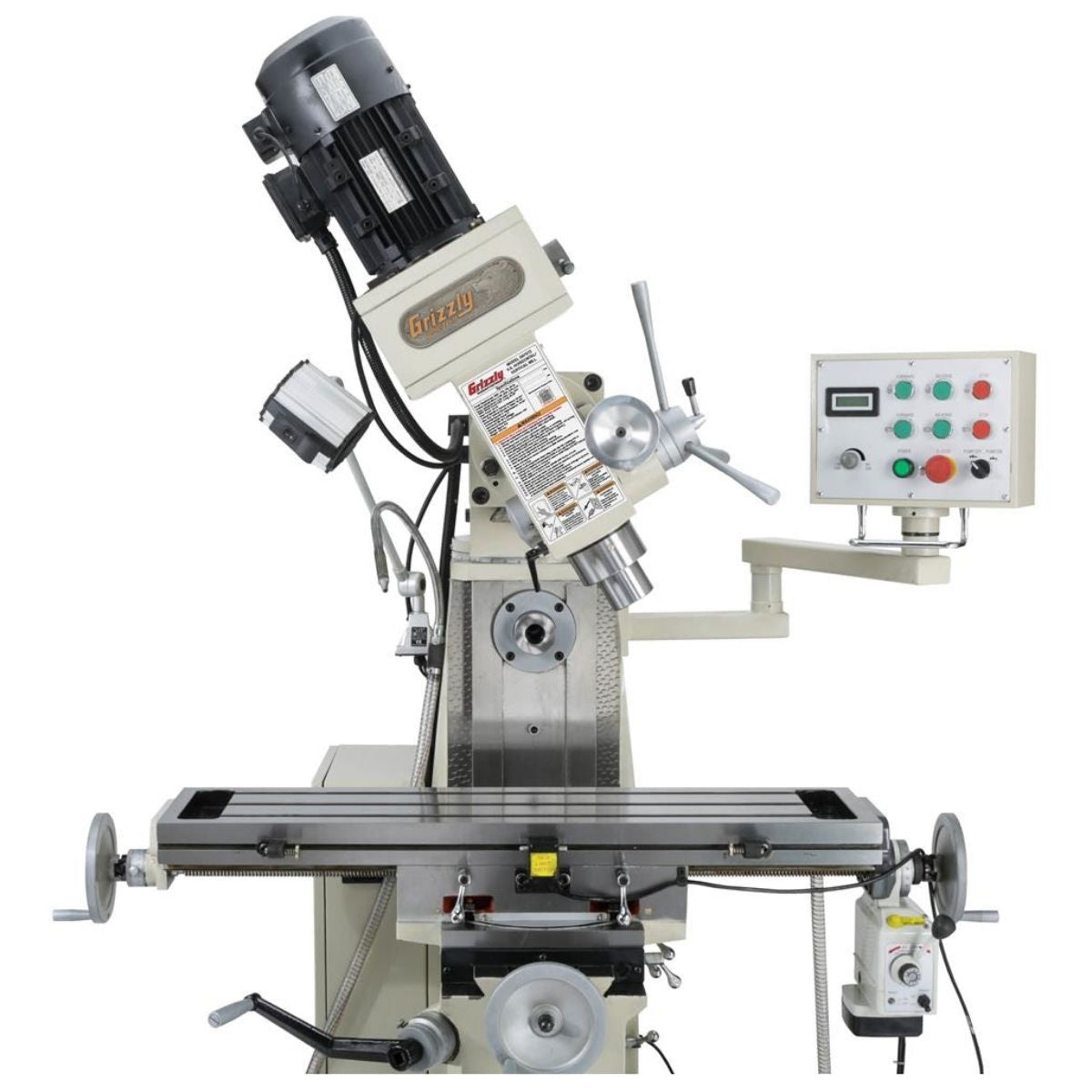 Fresadora horizontal/vertical de 9" x 39" y 3 HP con velocidad variable y visualizador digital de coordenadas (DRO)Grizzly G0757Z