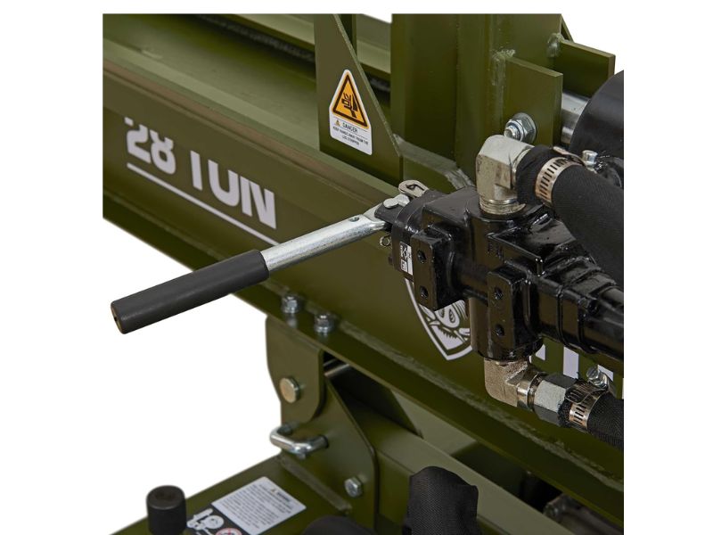 Cortadora partidor de troncos leña de 28 Ton con motor 212 CC Full Boar