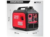 Generador inverter portatil a gasolina 3600 Watts PowerSmart
