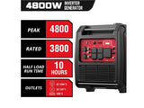 Generador inverter portátil silencioso a gasolina de 4800 Watts Power Smart