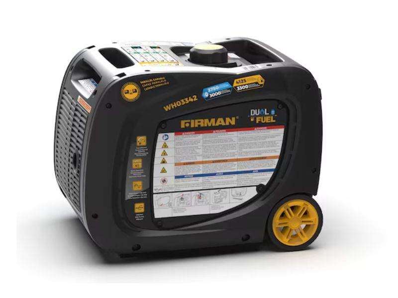 Generador inverter de combustible dual portatil de 4125W Firman WH03342