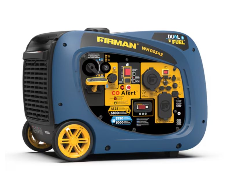 Generador inverter de combustible dual portatil de 4125W Firman WH03342