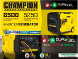 Generador inverter portatil dual gasolina/propano 6500 W Champion Power Equipment
