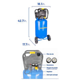 Compresor de aire vertical portatil de 20 galones y 165 psi Goodyear GYC6200S