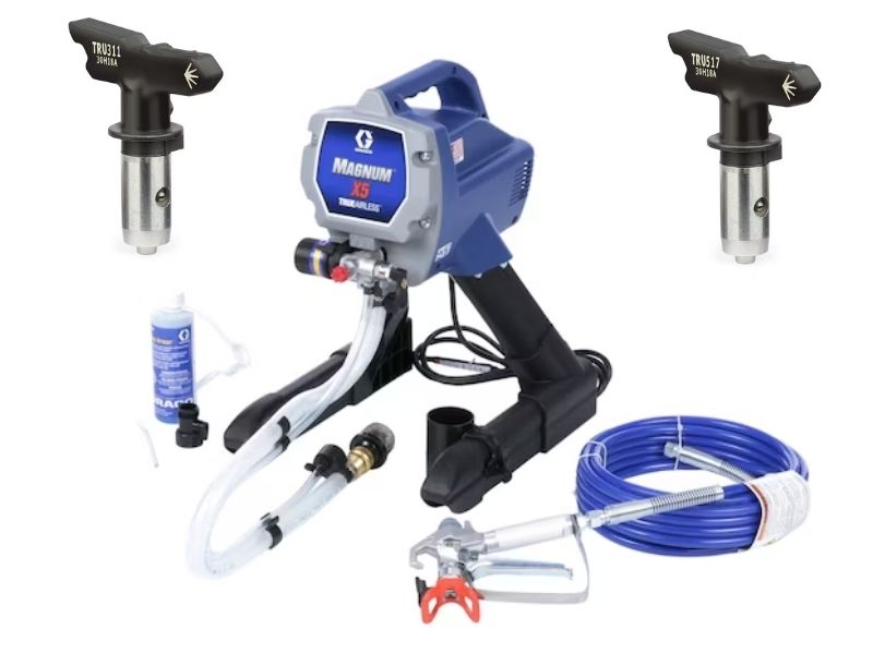 Maquina para pintar pulverizadora de pintura airless Graco X5 mas boquillas 311 y 517