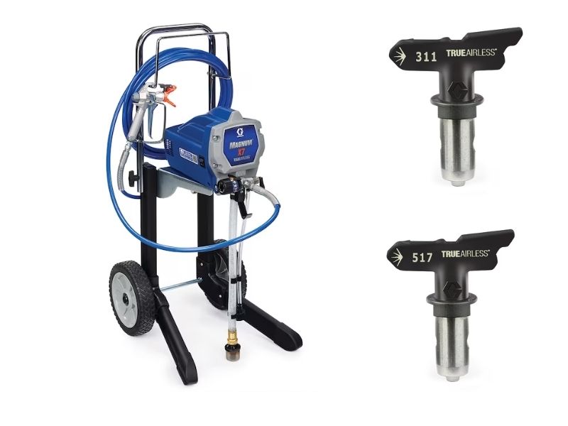 Maquina para pintar pulverizadora de pintura airless Graco X7 mas boquillas 311 y 517