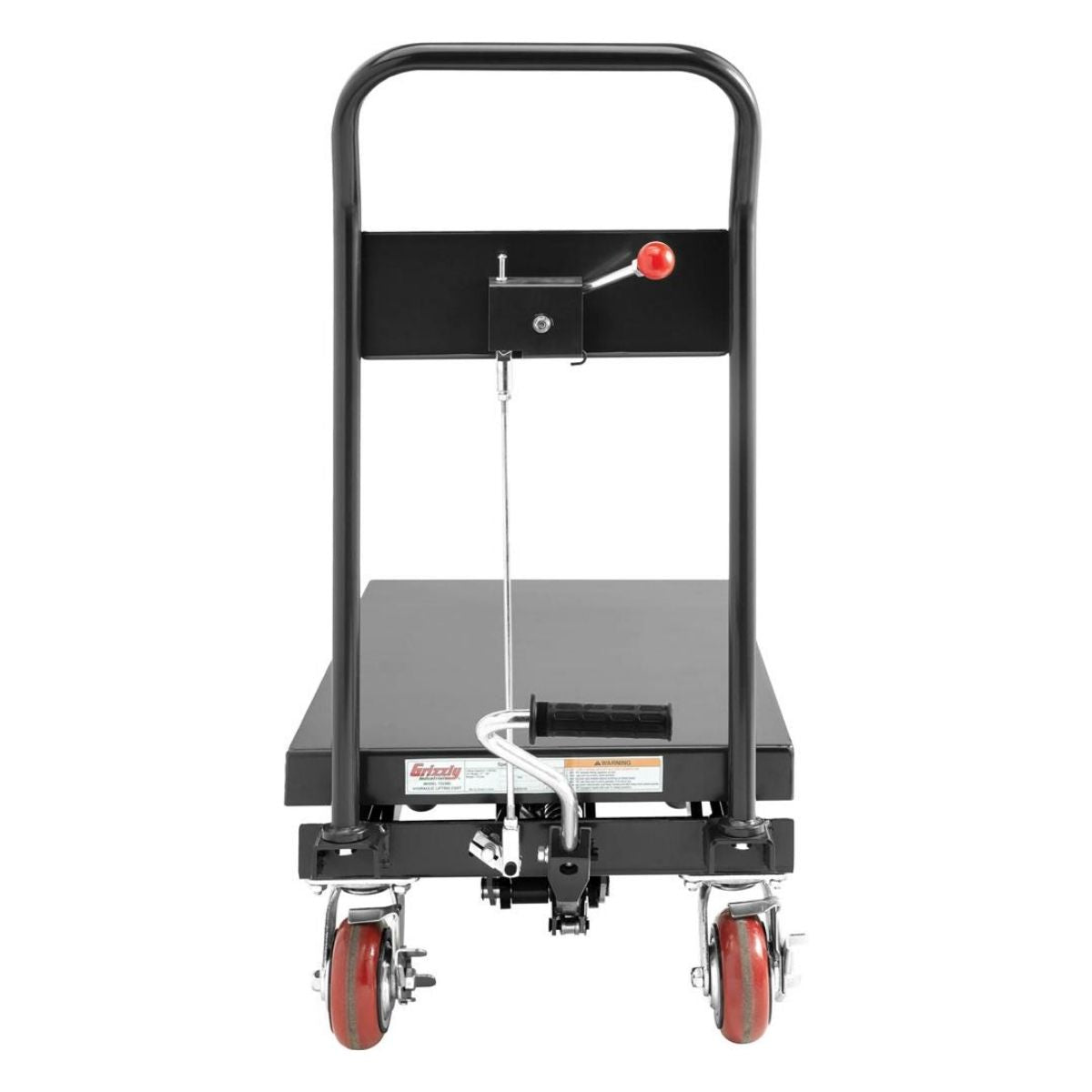 Carro con mesa elevadora hidraulica de capacidad de carga de 1100 lbs/ 500 kgs grizzly T33380