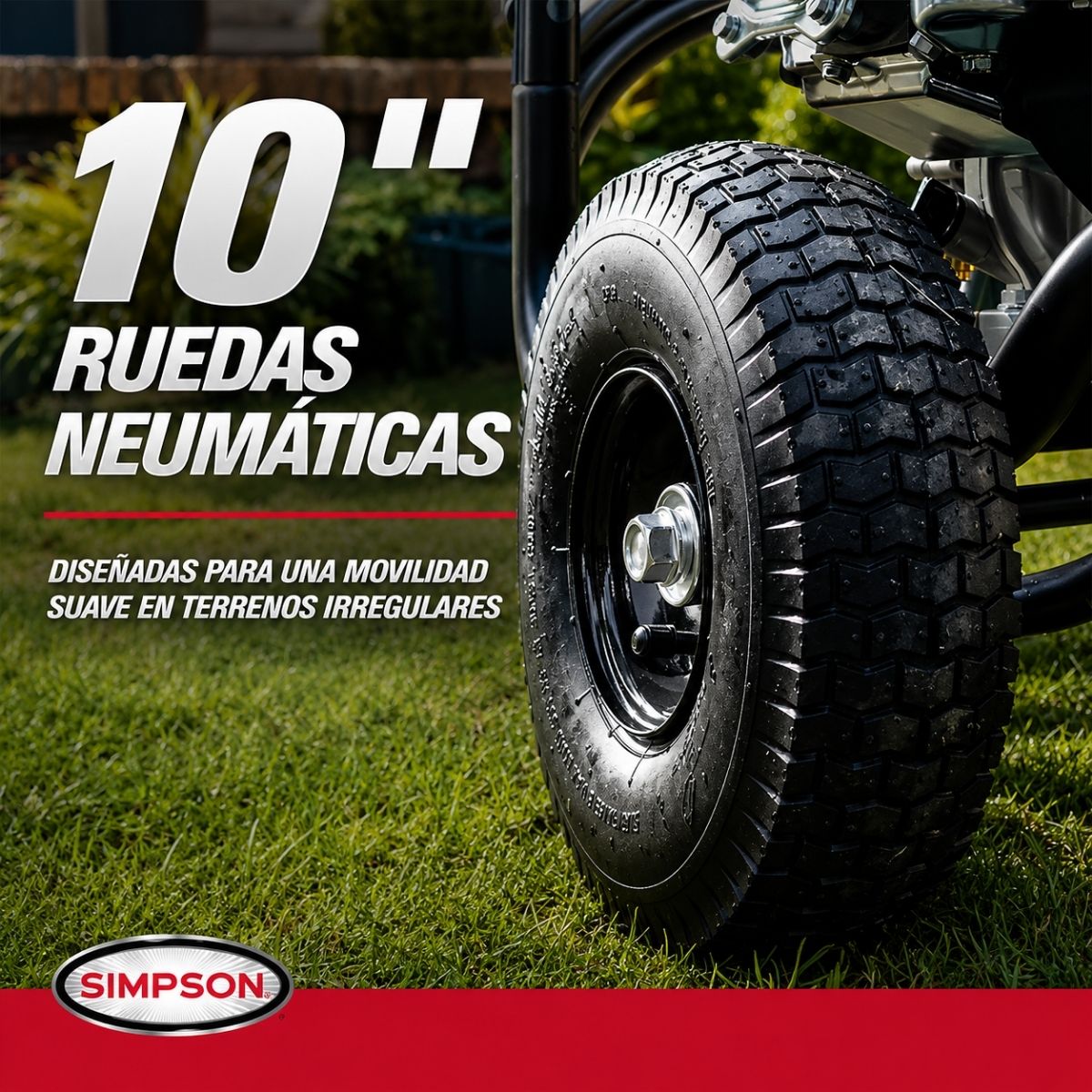 Hidrolavadora a gasolina SIMPSON Pro Series con bomba triplex AAA de 3500 PSI y 2.5 GPM