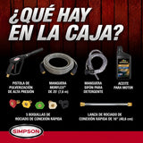 Hidrolavadora a gasolina SIMPSON Pro Series con bomba triplex AAA de 3500 PSI y 2.5 GPM